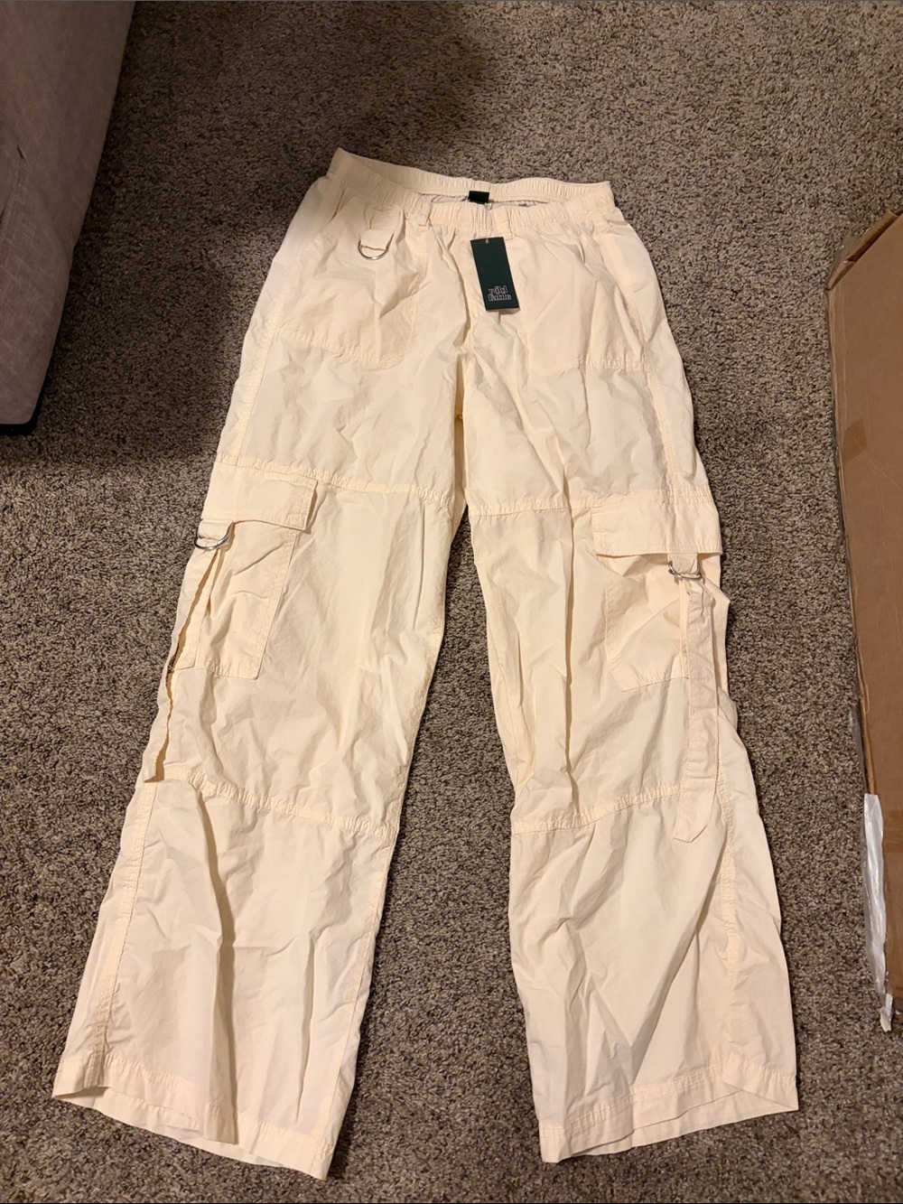 wild fable Cream Elastic-Waist Pants